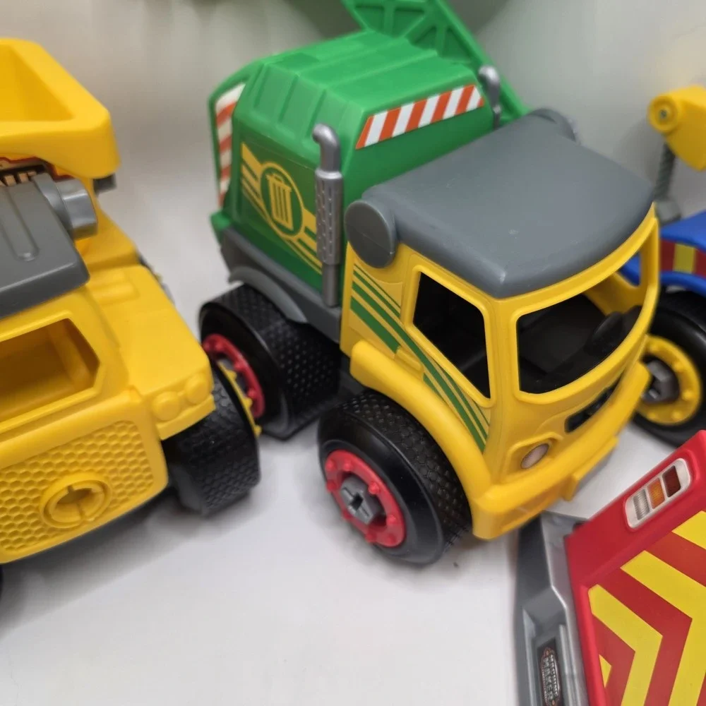 Junior Builder Construction‎ Trucks Mixed Lot Replacement Parts Vehicles Wheels